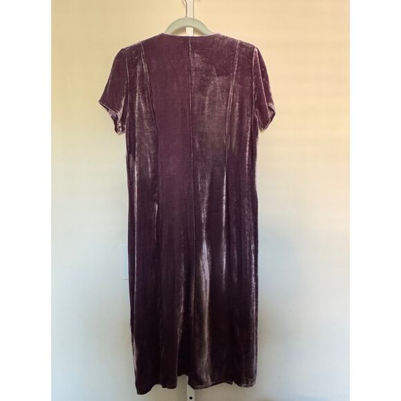 Johnny Was JWLA Rebekah Velvet Button Djellaba Midi Dress Silk Blend Size S Boho - Picture 9 of 9